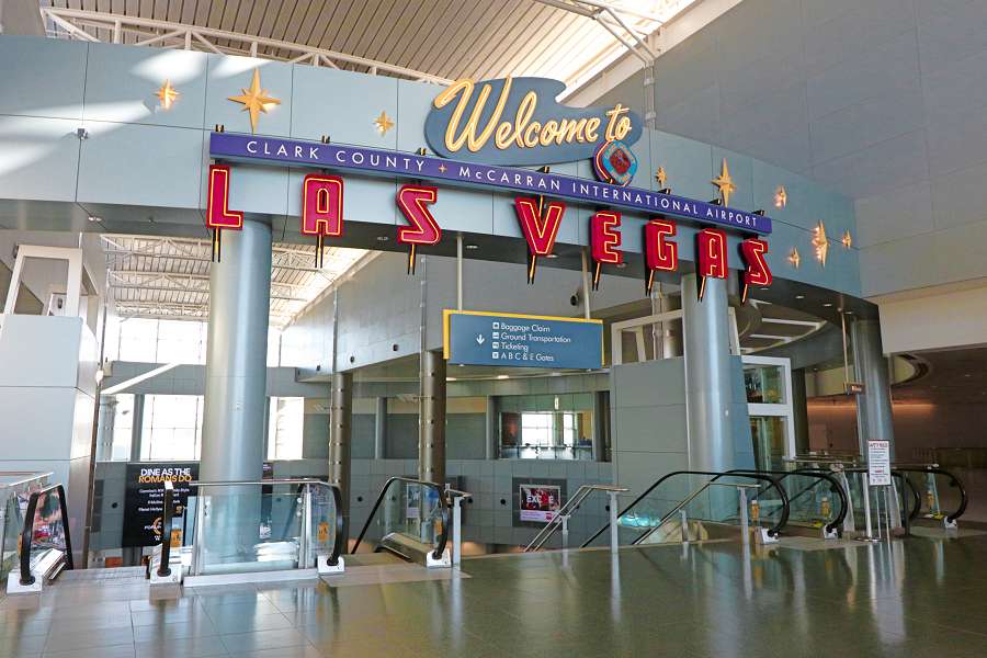 Welcome to Las Vegas am Flughafen